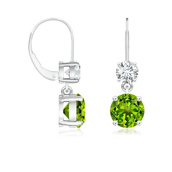 Green_Peridot_925_Sterling_Silver_Cluster_Set_Dangle_Earring