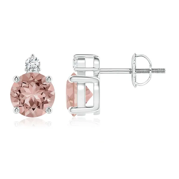Peach_Morganite_925_Sterling_Silver_Basket_Set_Stud_Earring