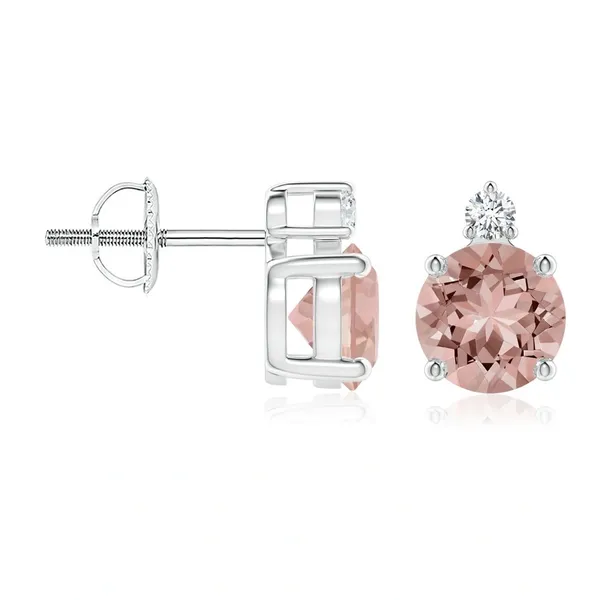 Peach_Morganite_925_Sterling_Silver_Basket_Set_Stud_Earring
