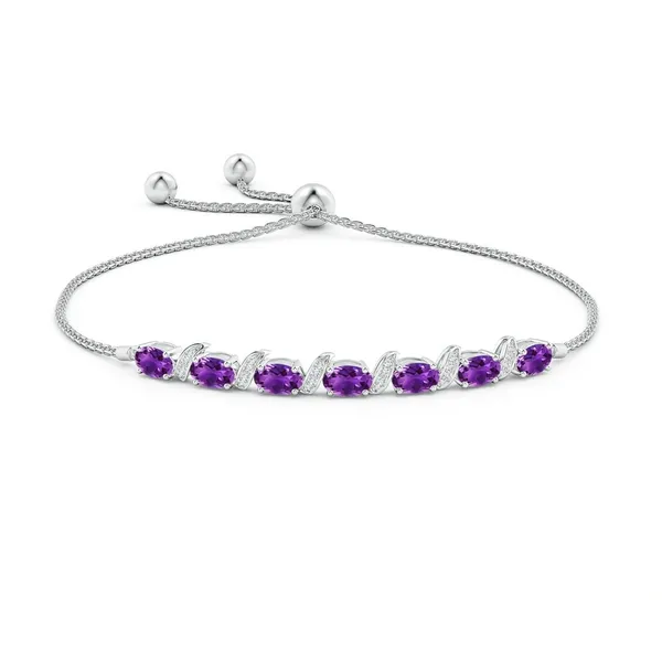 Purple_Amethyst_925_Sterling_Pure_Silver_Bolo_Bracelet
