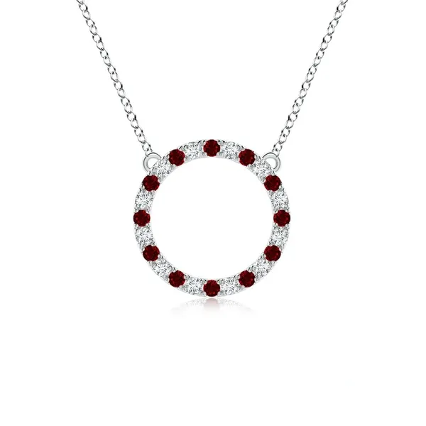 Red_Ruby_925_Pure_Silver_Open_Circle_Eternity_Necklace