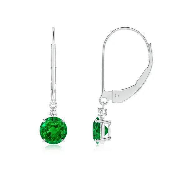 Green_Emerald_925_Sterling_Silver_Cluster_Set_Dangle_Earring