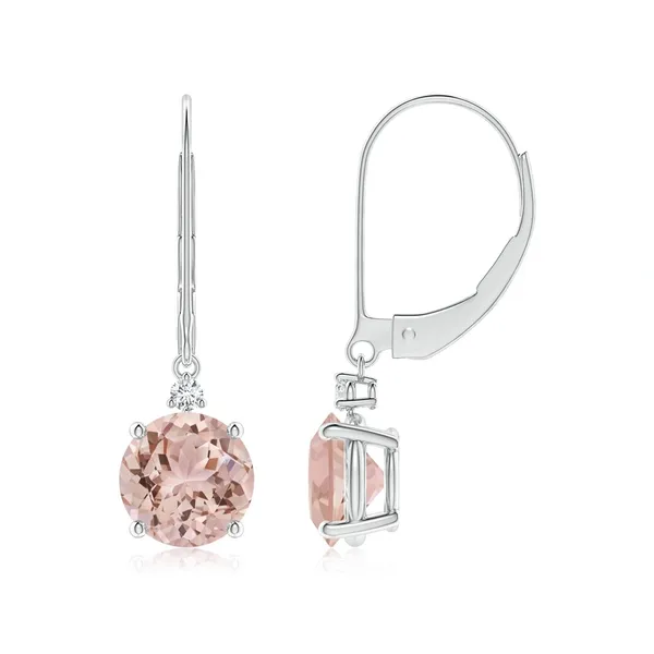 Peach_Morganite_925_Sterling_Silver_Cluster_Set_Dangle_Earring