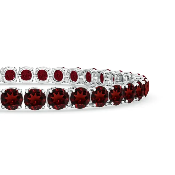 Red_Garnet_925_Sterling_Pure_Silver_Linear_Tennis_Bracelet