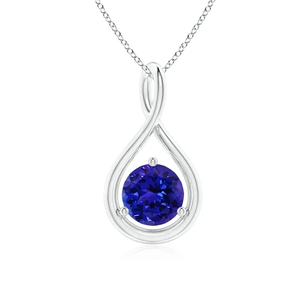 Blue_Tanzanite_925_Pure_Sterling_Silver_Round_Infinity_Twist_Pendant