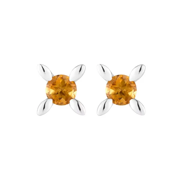 Yellow_Citrine_925_Sterling_Silver_Prong_Set_Stud_Earring