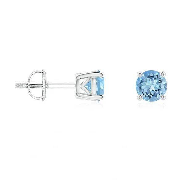Blue_Aquamarine_925_Sterling_Silver_Prong_Set_Stud_Earring
