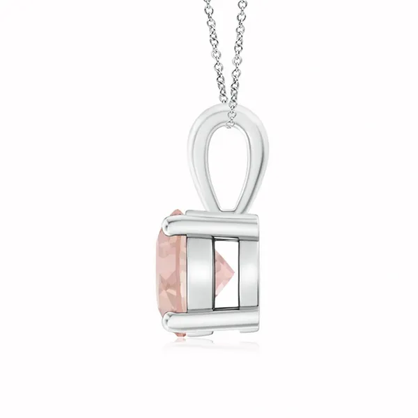 Peach_Morganite_925_Pure_Sterling_Silver_Round_Solitaire_Pendant