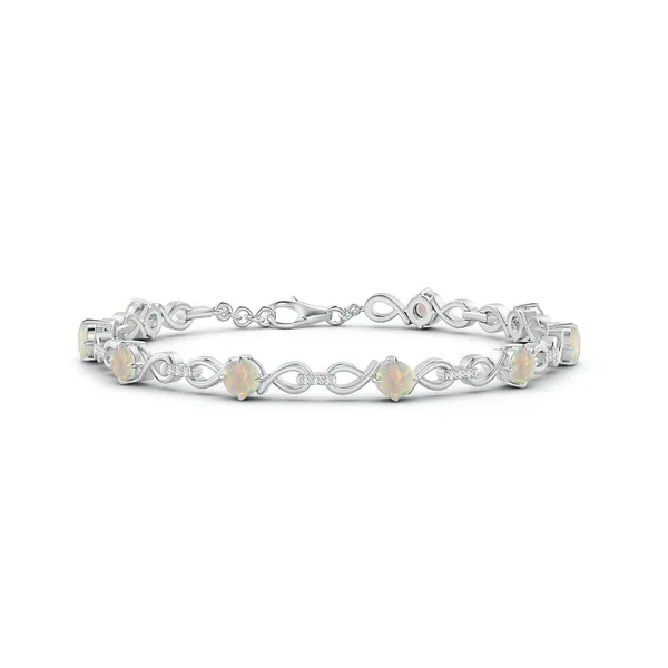 Multicolor_Ethiopian_Opal_925_Sterling_Pure_Silver_Infinity_Link_Bracelet
