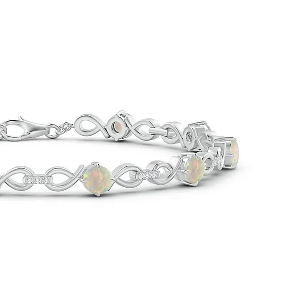 Multicolor_Ethiopian_Opal_925_Sterling_Pure_Silver_Infinity_Link_Bracelet