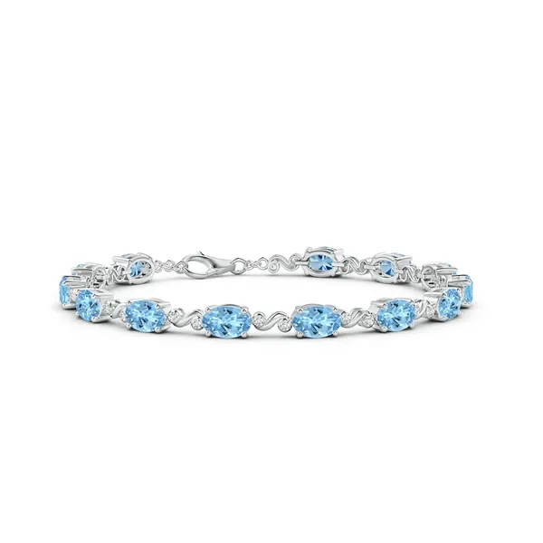 Blue_Aquamarine_925_Sterling_Pure_Silver_Swirl_Bracelet