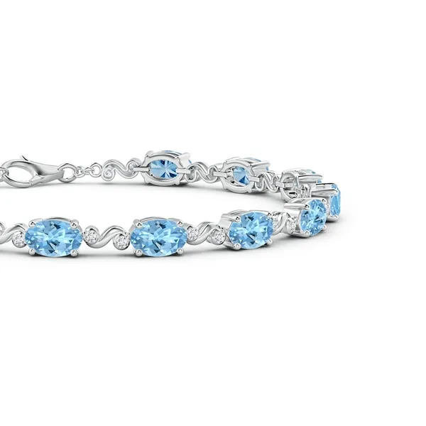 Blue_Aquamarine_925_Sterling_Pure_Silver_Swirl_Bracelet