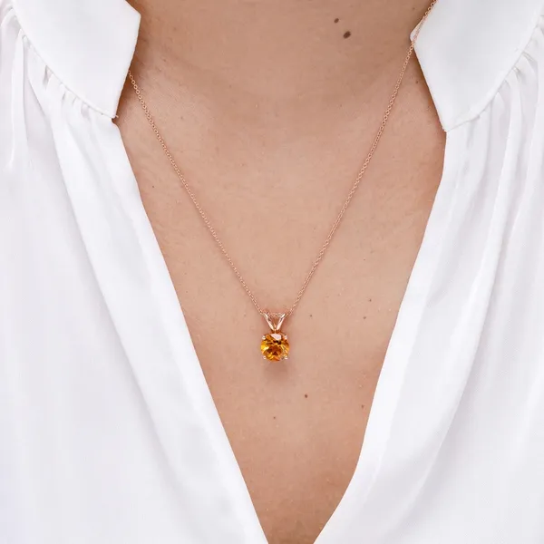 Yellow_Citrine_925_Pure_Sterling_Silver_Round_V-Bale_Pendant