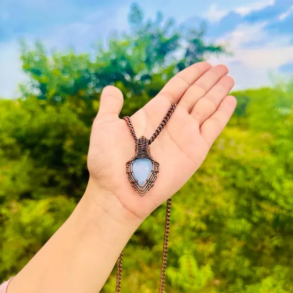 Blue_Angelite_Healing_Gemstone_Copper_Wire_Wrap_Black_Oxidised_Chain_Pendant_(1.96_Cm)