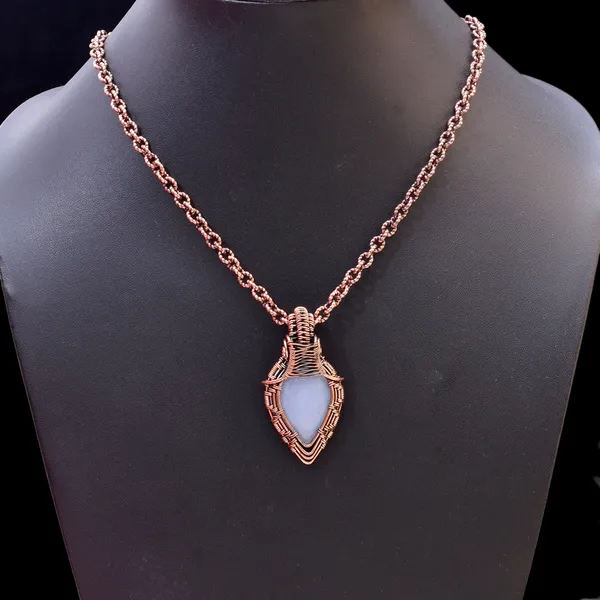 Blue_Angelite_Healing_Gemstone_Copper_Wire_Wrap_Black_Oxidised_Chain_Pendant_(1.96_Cm)