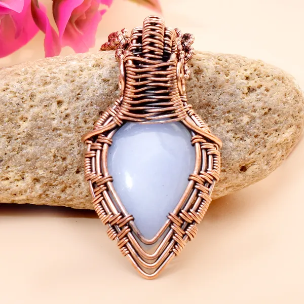 Blue_Angelite_Healing_Gemstone_Copper_Wire_Wrap_Black_Oxidised_Chain_Pendant_(1.96_Cm)
