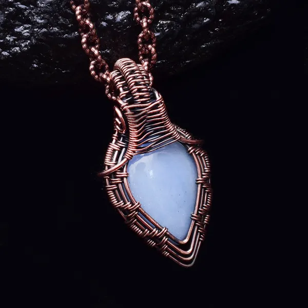 Blue_Angelite_Healing_Gemstone_Copper_Wire_Wrap_Black_Oxidised_Chain_Pendant_(1.96_Cm)