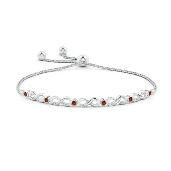 Red_Garnet_925_Sterling_Pure_Silver_Bolo_Bracelet