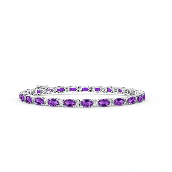Purple_Amethyst_925_Sterling_Pure_Silver_Tennis_Bracelet