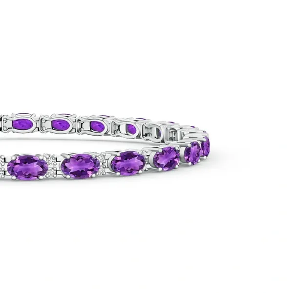 Purple_Amethyst_925_Sterling_Pure_Silver_Tennis_Bracelet