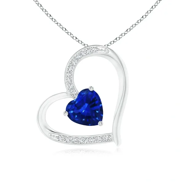 Blue_Sapphire_925_Pure_Sterling_Silver_Heart_Tilted_Pendant