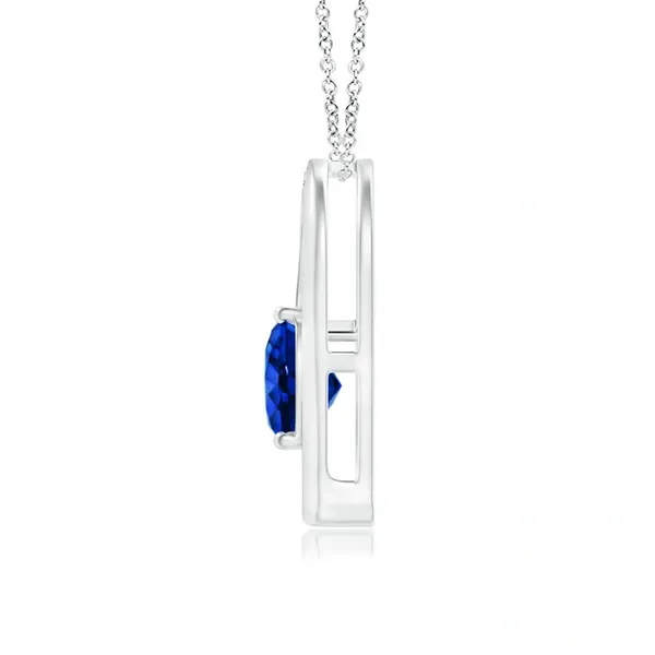Blue_Sapphire_925_Pure_Sterling_Silver_Heart_Tilted_Pendant