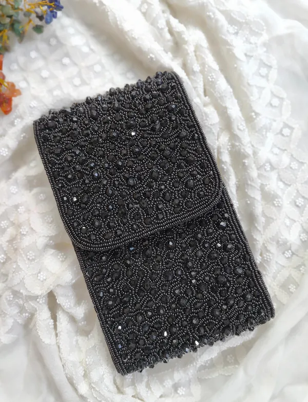 Multicolor_Elegant_Beaded_Clutch_Purse_With_Mirror_Embellishments_And_Gold_Chain_For_Wedding_Party_Traditional_Events