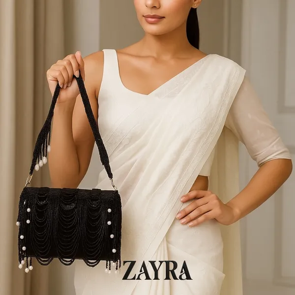 Midnight_Black_Beaded_Shoulder_Bag_with_Cascading_Pearl_Drops_and_Layered_Fringe_Detailing