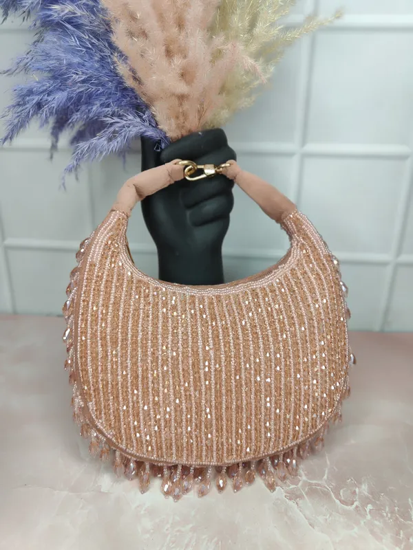 Beige_Premium_Quality_High_Quality_Moon_Crystal_Clutch_Bag_For_Women