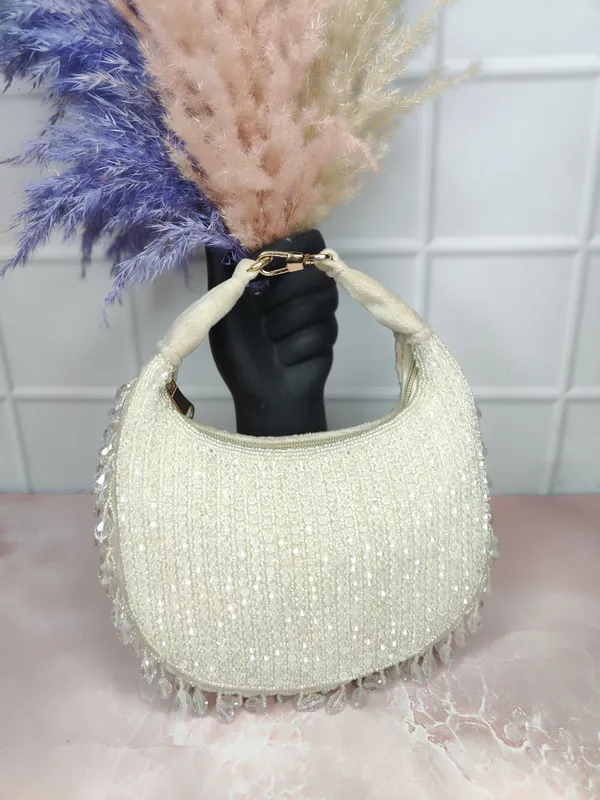 White_Premium_Quality_High_Quality_Moon_Crystal_Clutch_Bag_For_Women