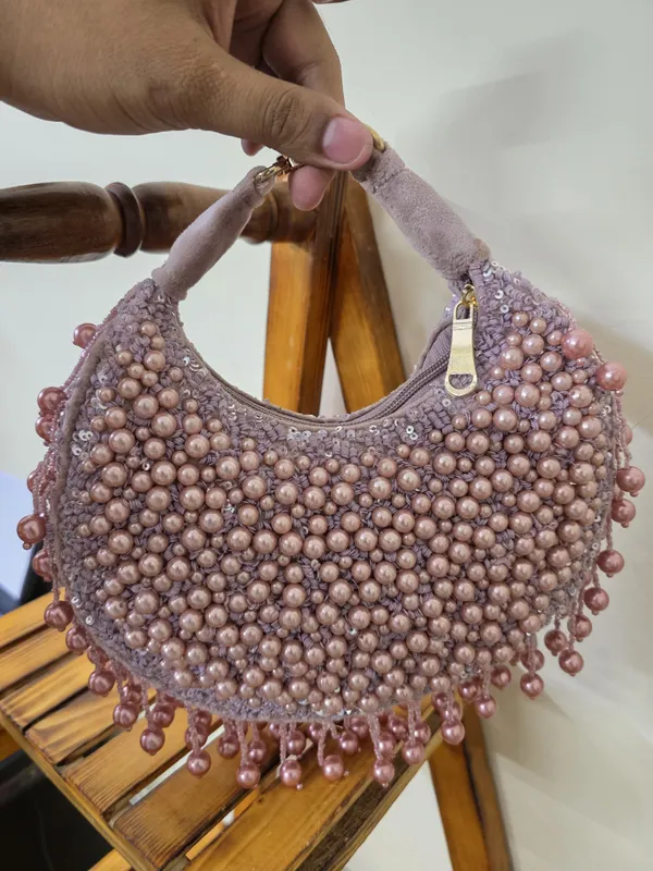 Golden_Dusk_Crescent_Bag_with_Antique_Bead_Embellishments_and_Fringe_Tassels