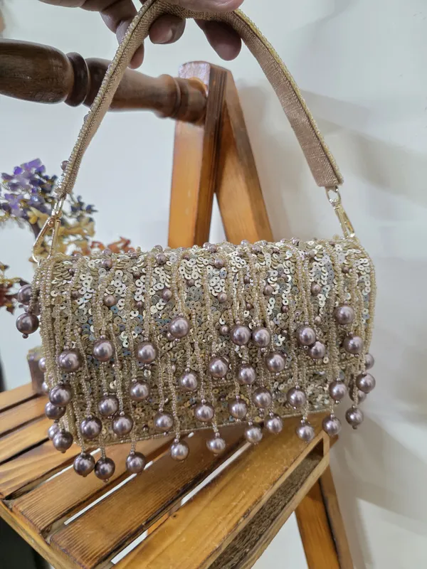 Multicolor_Premium_Quality_Pearl_Embroidered_Flap_Bag_For_Women