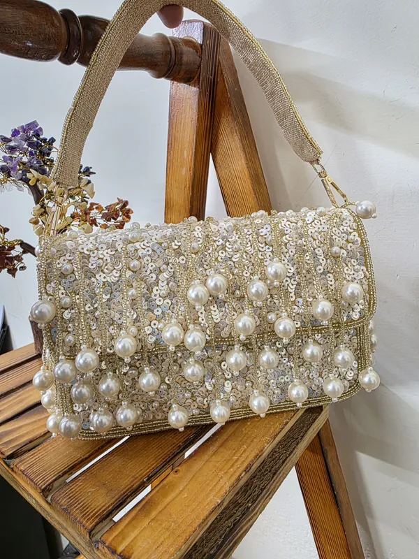 Multicolor_Premium_Quality_Pearl_Embroidered_Flap_Bag_For_Women