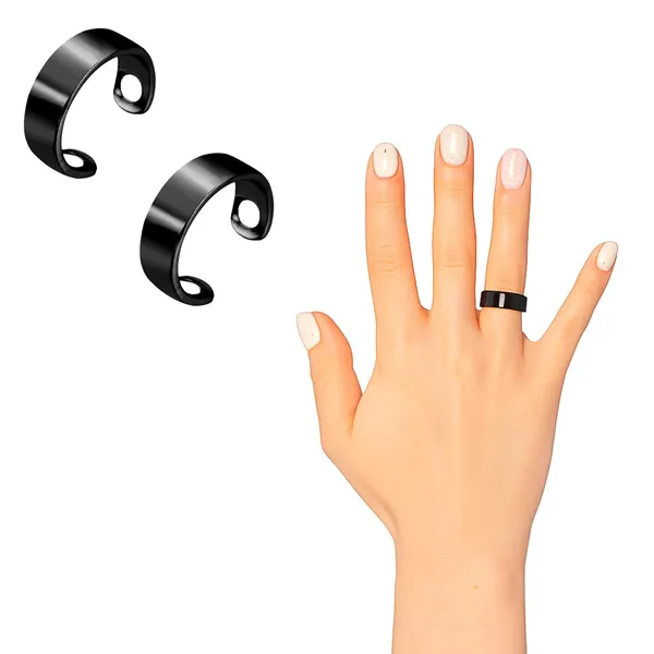 Pack_Of_3_Blood_Sugar_Control_Ring_&_Li4_Acupressure_Point_Clip_Combo_Pack_2_Ring_&_1_Clip_Blood_Sugar_Control_Magnetic_Ring_with_Li4_Clip