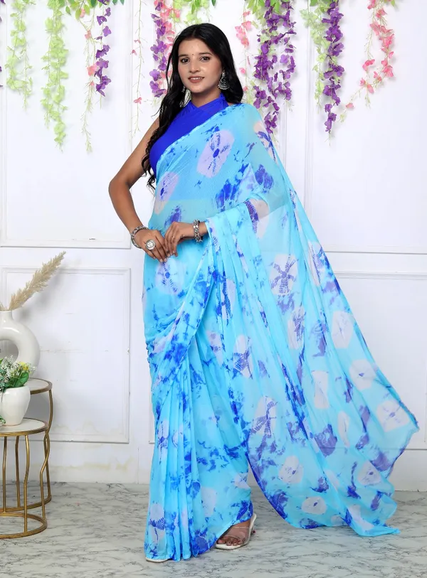 Blue_Bandhani_Printed_Chiffon_Printed_Blue_Sarees_For_Women