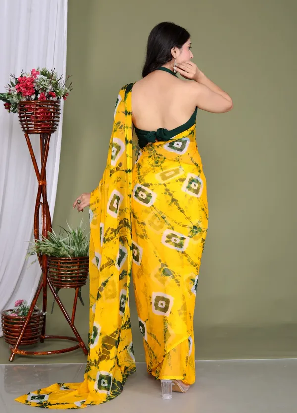 Gold_Pure_Chiffon_Trendy_Bandhini_Saree_Chiffon_Sarees_For_Women