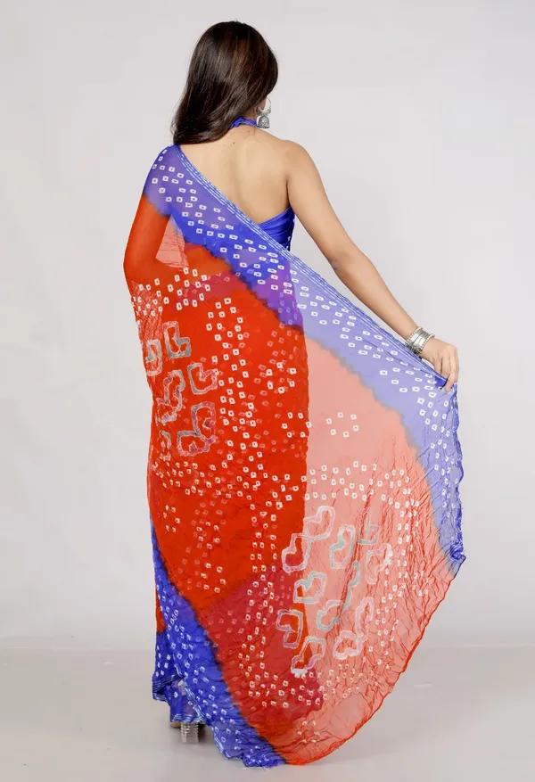 Orange_Chiffon_Printed_Saree_Bollywood_Designer_Stone_Printed_Sarees_For_Women