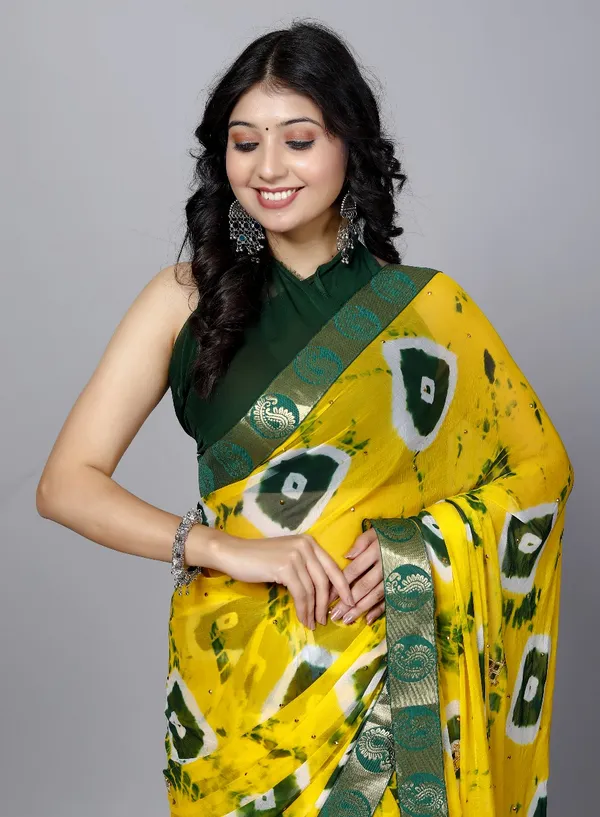Gold_Pure_Chiffon_Trendy_Stone_Work_Saree_Chiffon_Sarees_For_Women