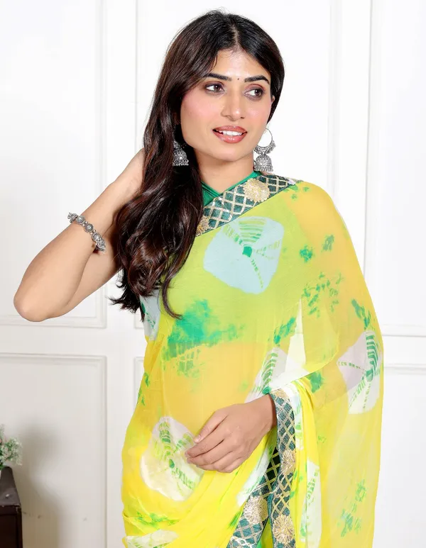 Mint_Chiffon_Printed_Saree_Bollywood_Designer_Gotta_Work_Printed_Sarees_For_Women