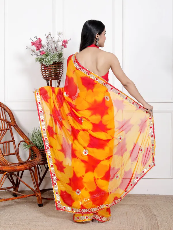 Pure_Chiffon_Stylish_Gotta__Patti_Work_Designer_Printed_Bollywwod_Sarees_For_Women