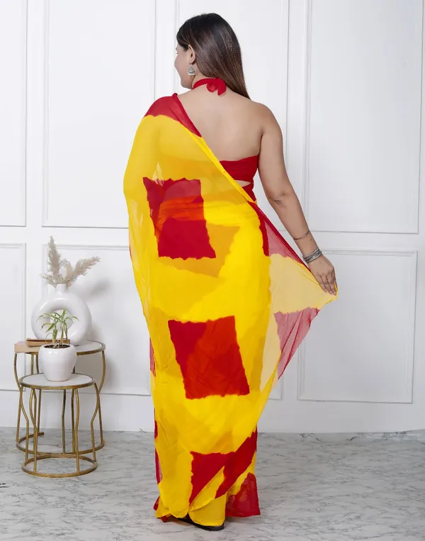 Red_Pure_Chiffon_Printed_Checked_Printed_Sarees_For_Women