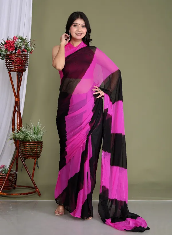 Pink_Pure_Chiffon_Trendy_Leheriya_Chiffon_Sarees_For_Women