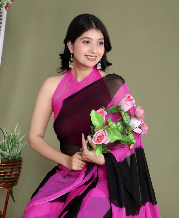 Pink_Pure_Chiffon_Trendy_Leheriya_Chiffon_Sarees_For_Women