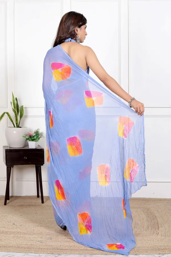 Grey_Pure_Chiffon_Printed_Saree_Bandhini_Printed_Sarees_For_Women