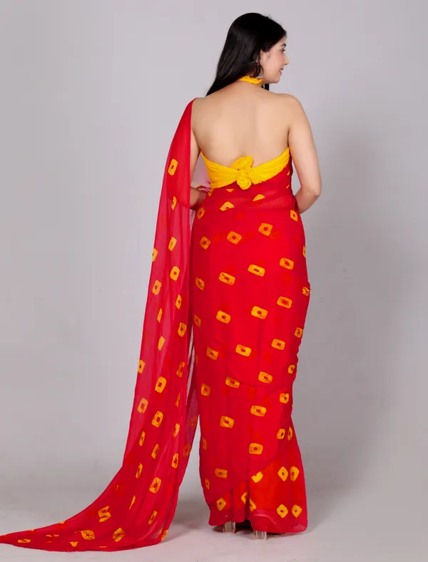 Red_Bandhani_Printed_Chiffon_Printed__Sarees_For_Women