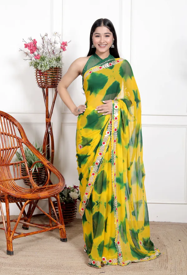 Pure_Chiffon_Stylish_Gotta__Patti_Work_Designer_Printed_Bollywwod_Sarees_For_Women