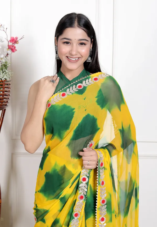 Pure_Chiffon_Stylish_Gotta__Patti_Work_Designer_Printed_Bollywwod_Sarees_For_Women
