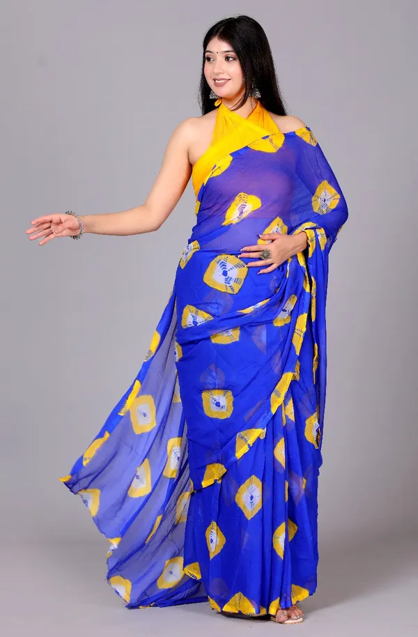 Multicolor_Pure_Chiffon_Trendy_Bandhini_Chiffon_Sarees_For_Women