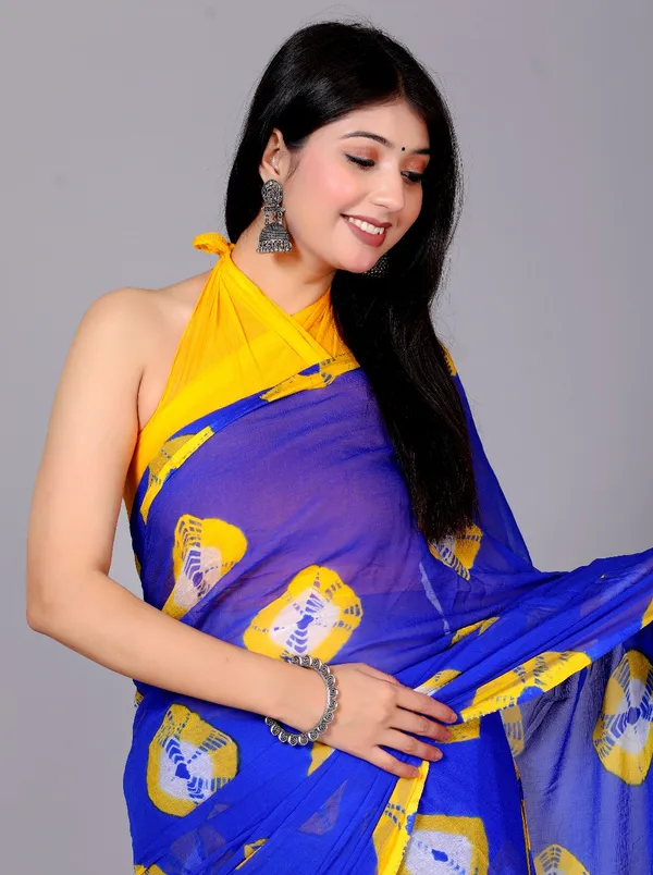 Multicolor_Pure_Chiffon_Trendy_Bandhini_Chiffon_Sarees_For_Women