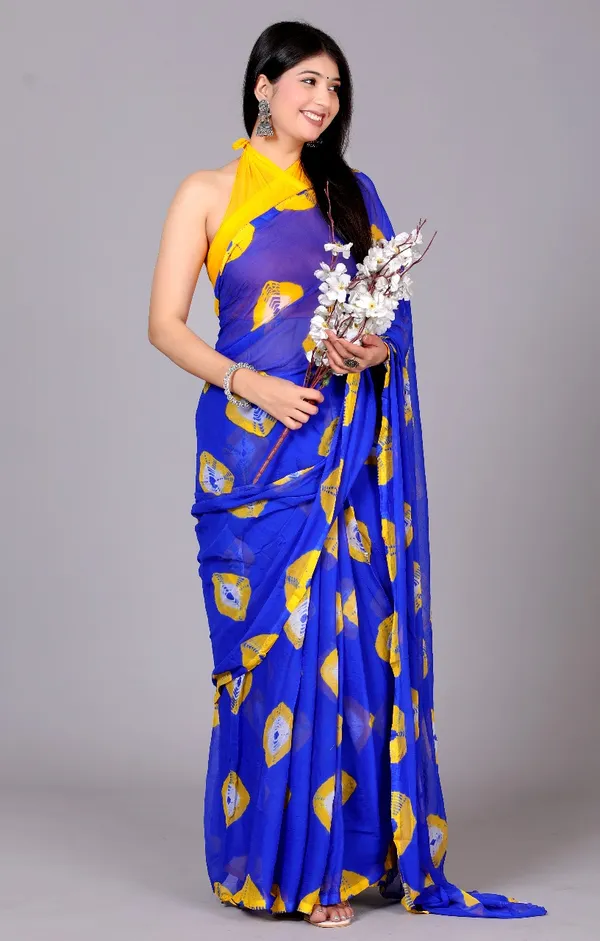 Multicolor_Pure_Chiffon_Trendy_Bandhini_Chiffon_Sarees_For_Women